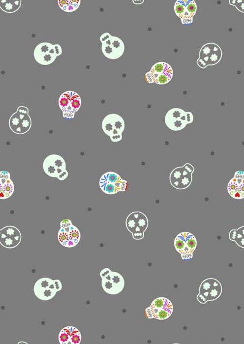 Lewis & Irene | Small Things Glow | Sugar Skulls -Grey £7pm