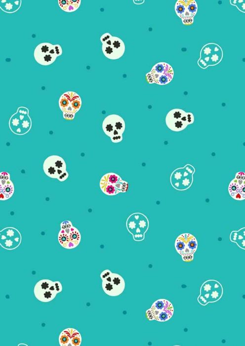 Lewis & Irene | Small Things Glow | Sugar Skulls - Turquoise £7pm