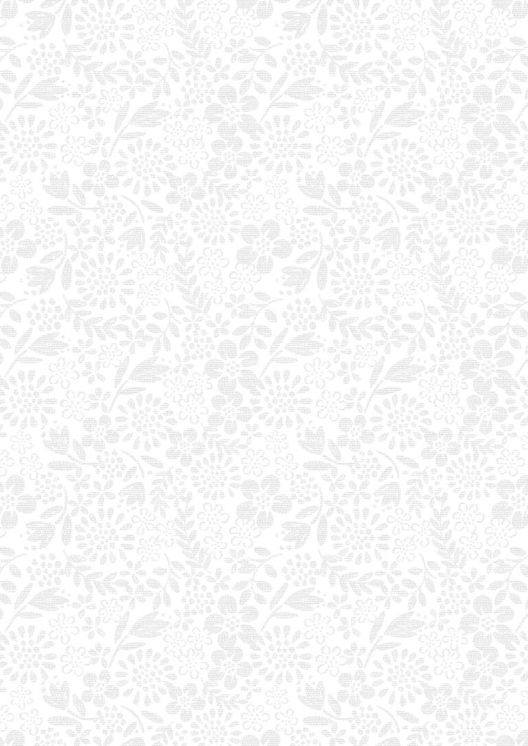 Lewis & Irene | Tiny Tonals | White on White - Flower Garden £14pm