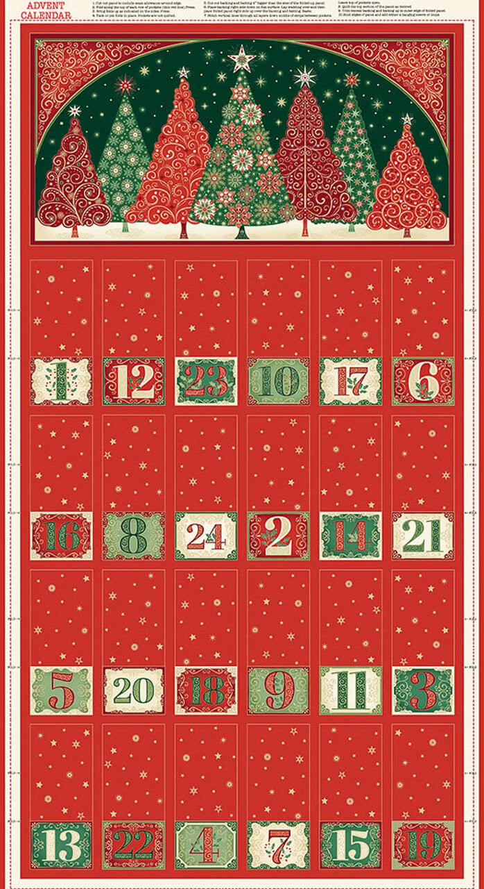 Makower | Advent Panel | Adorn - Christmas Trees