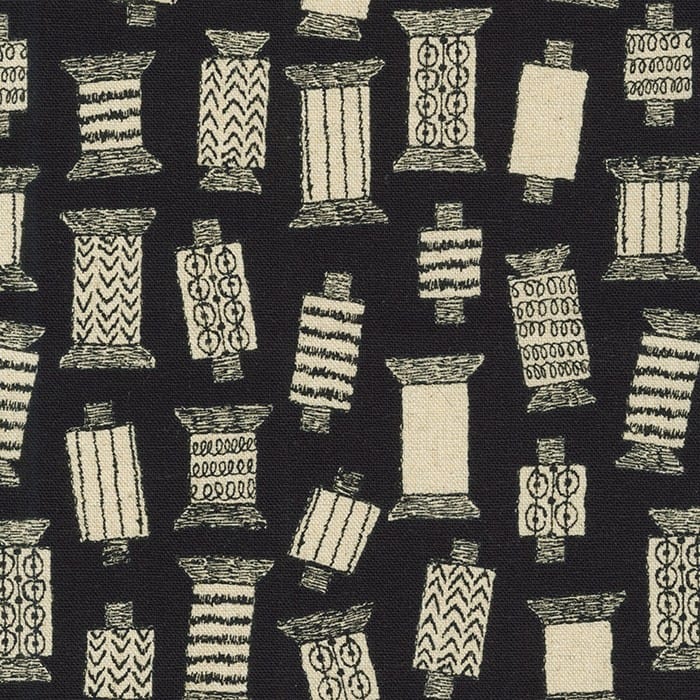 Sevenberry | Cotton Linen | Spools - Black £10pm