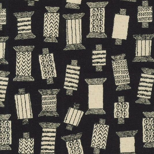 Sevenberry | Cotton Linen | Spools - Black £10pm