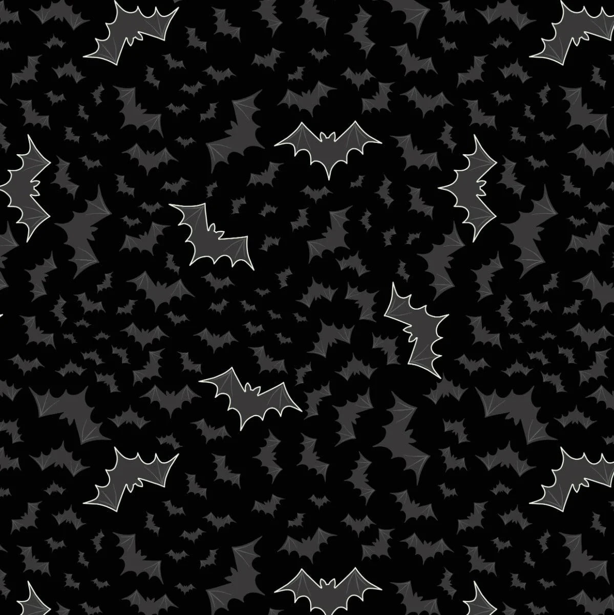Lewis & Irene | Castle Spooky | Bats - black £8pm