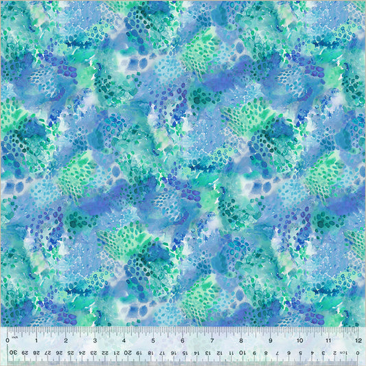 Windham Fabrics | A Hummingbirds Charm | Shimmer - Hydrangea £8pm