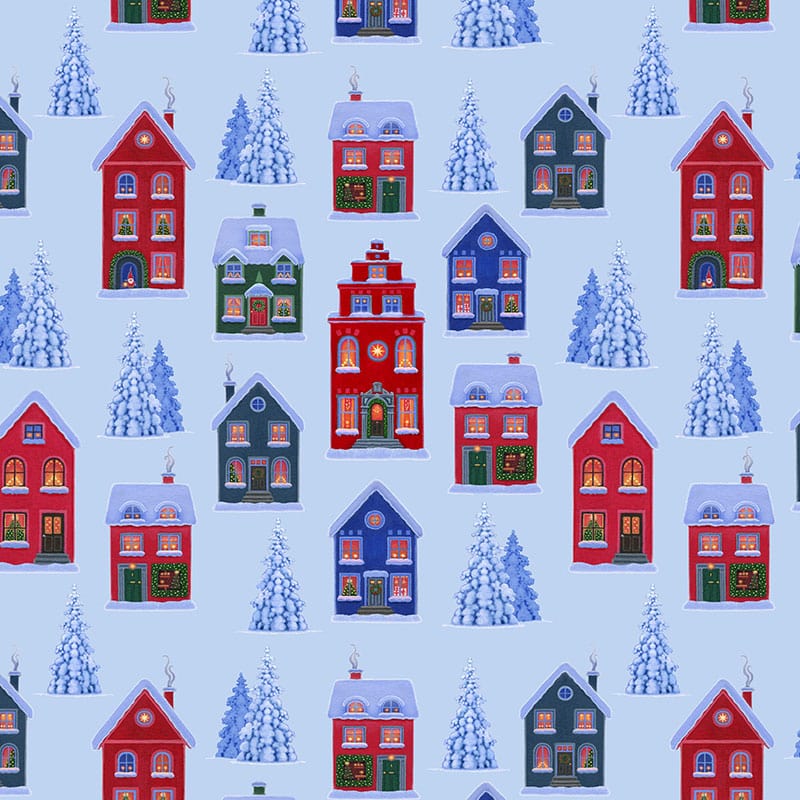 Lewis & Irene | Tomtens Village on blue £7pm