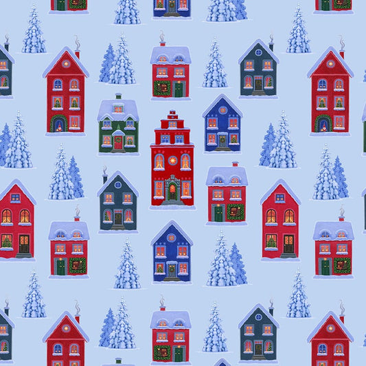 Lewis & Irene | Tomtens Village on blue £7pm