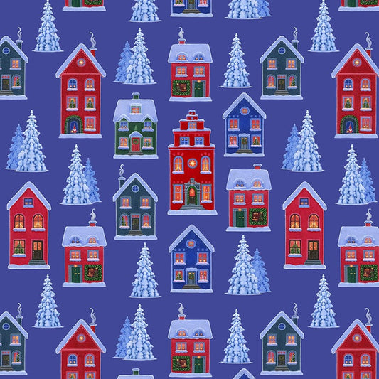 Lewis & Irene | Tomtens Village on Dark Blue £7pm