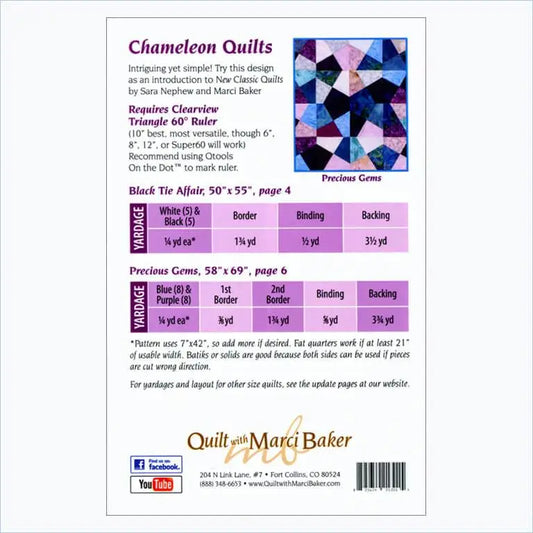 Quilt With Marci Baker | Chameleon Quilts | Black Tie Affair