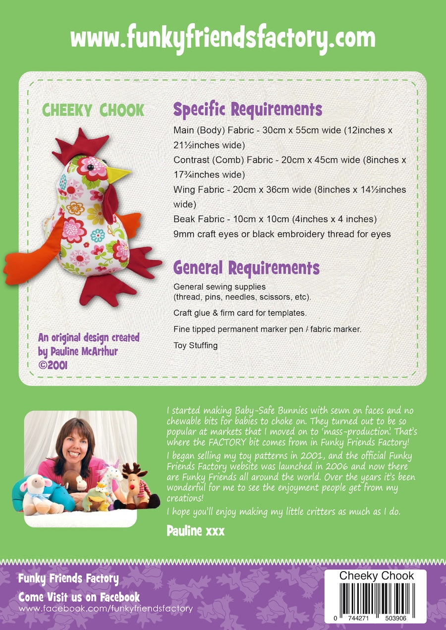 Funky Friends Factory | Cheeky Chook / Chicken Pattern