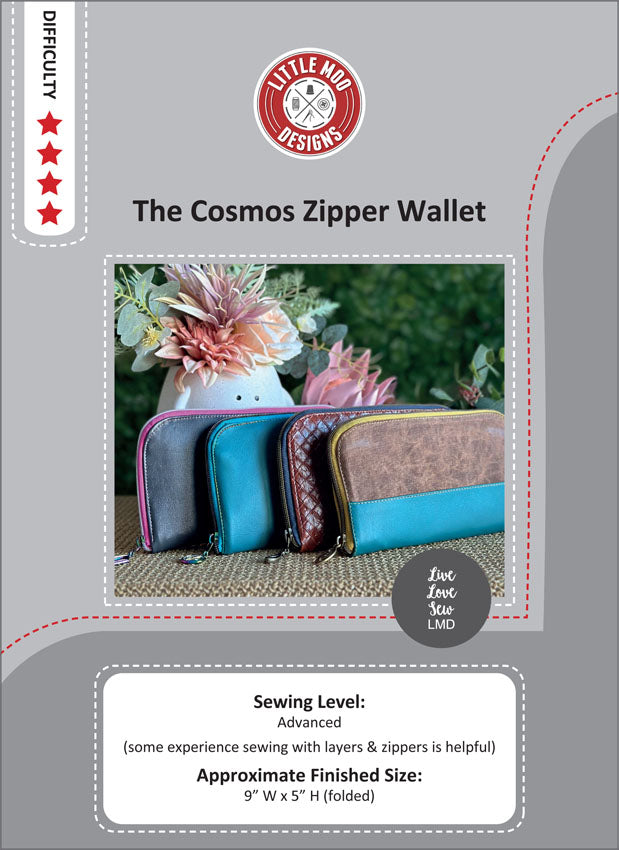 Little Moo Designs | The Cosmos Zipper Wallet