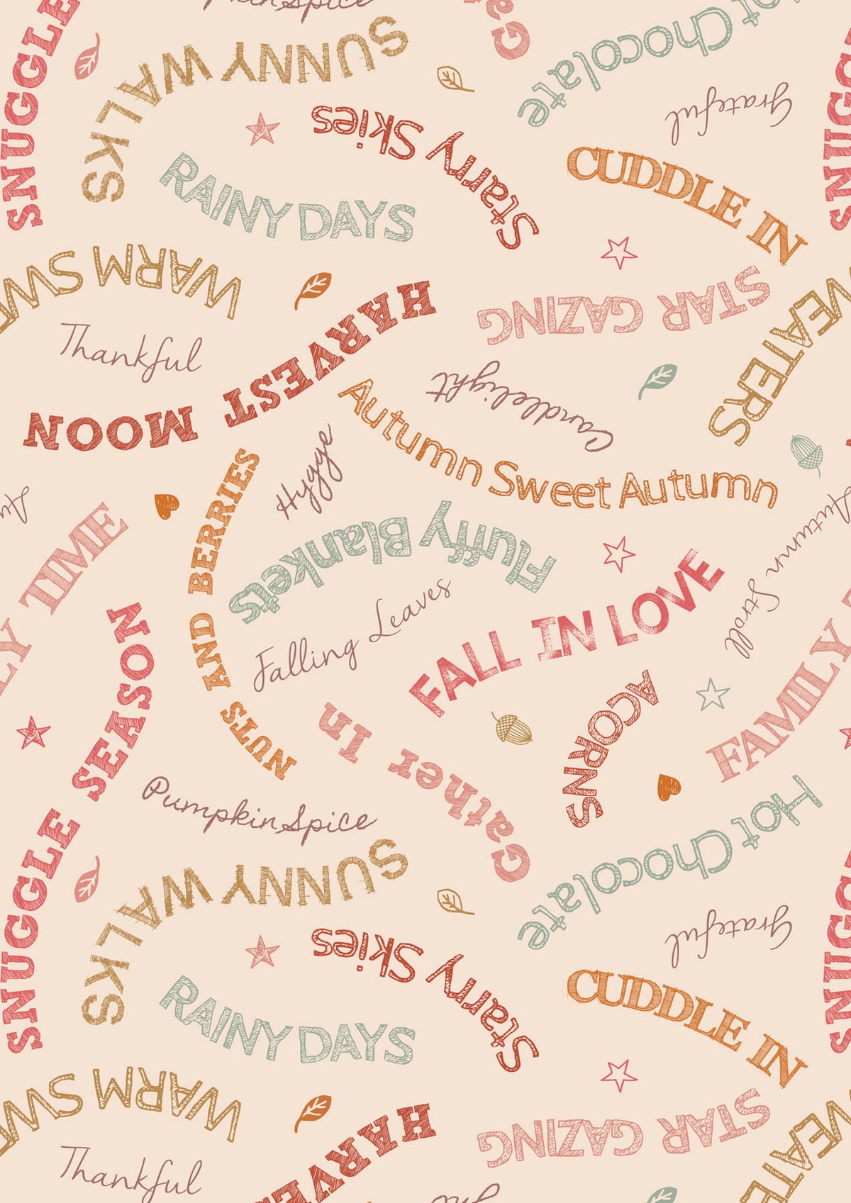 Lewis & Irene | Snuggle Time | Cosy Words - cream £7pm