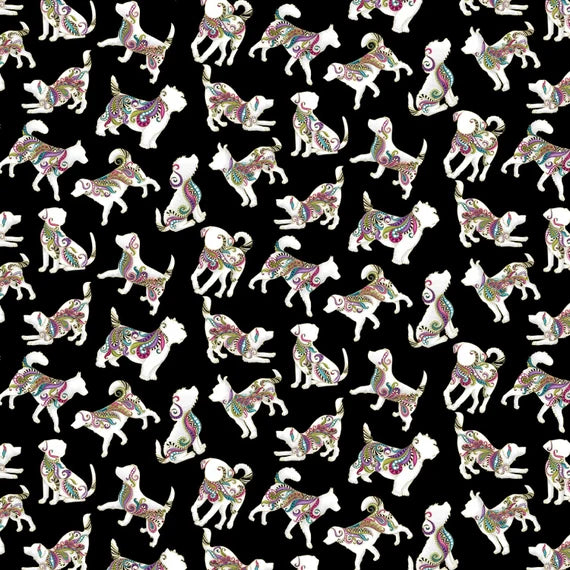 Benartex | Dog On It - Black £16pm