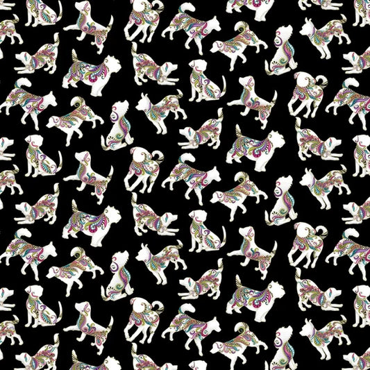 Benartex | Dog On It - Black £16pm