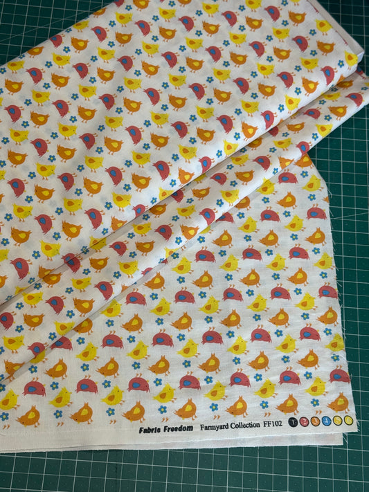 Fabric Freedom | Farmyard Collection | Chickens £5pm