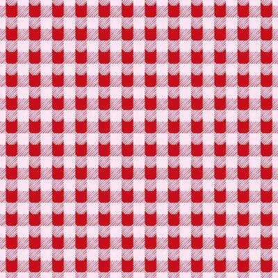 Stella Fabrics | Feline Festive | Red Plaid £6pm