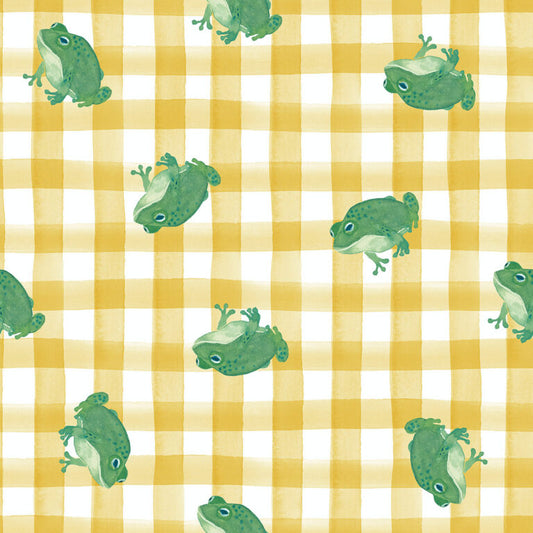 Lewis & Irene | Wee Bluebell | Garden Explorer | Frogs Gingham - Sunshine £10pm