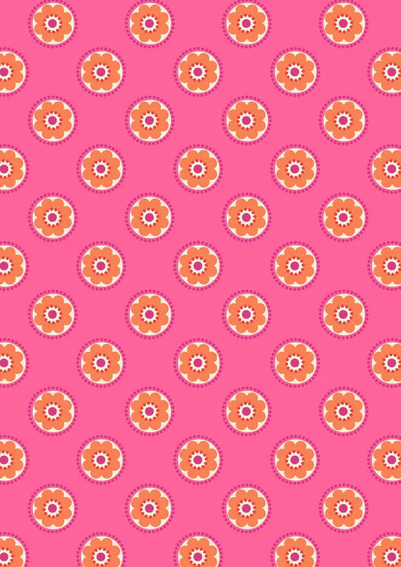 Lewis & Irene | Flower Child | Funky Daisy - pink £7pm