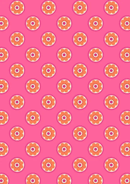 Lewis & Irene | Flower Child | Funky Daisy - pink £7pm