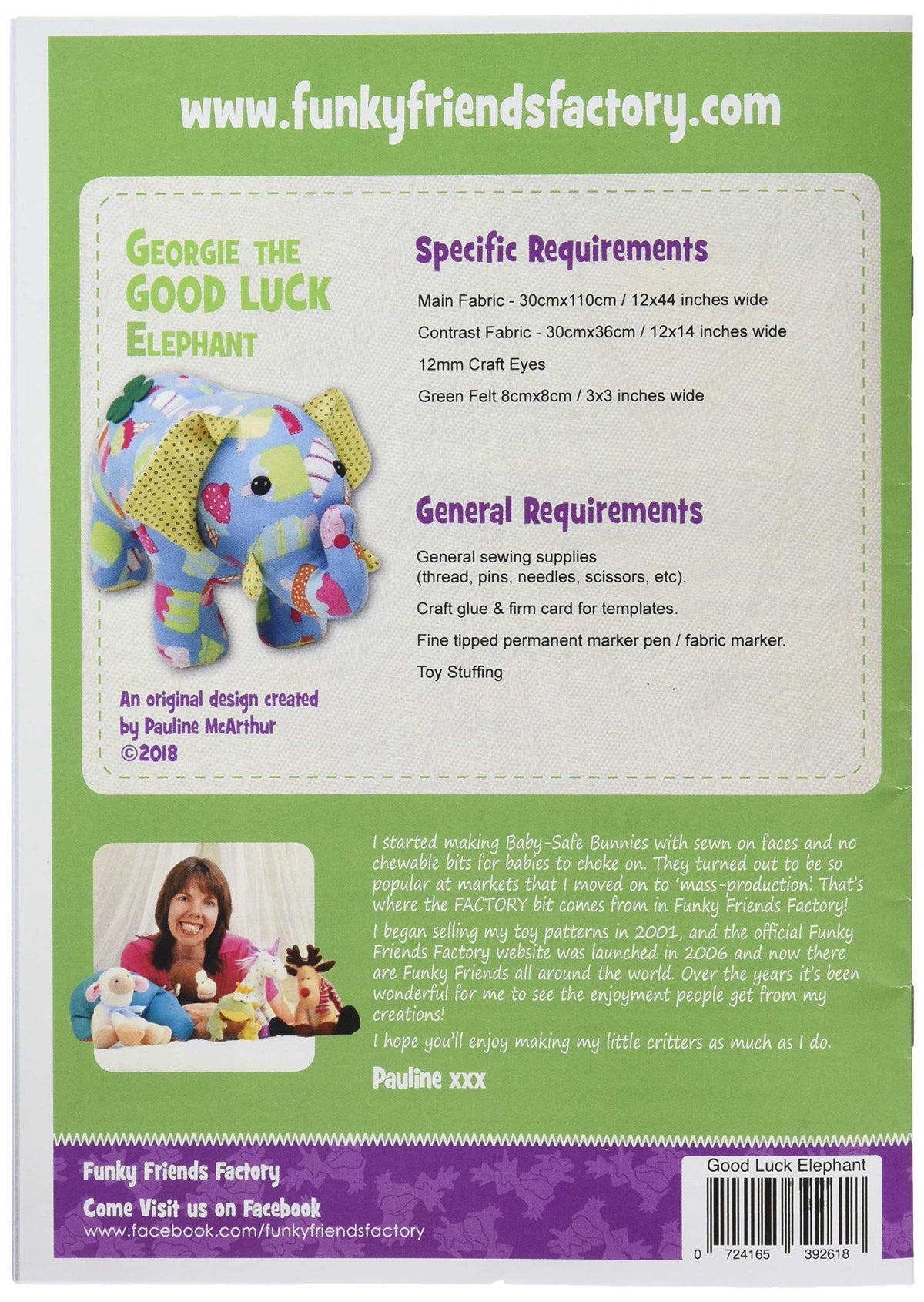 Funky Friends Factory | Georgie the Good Luck Elephant