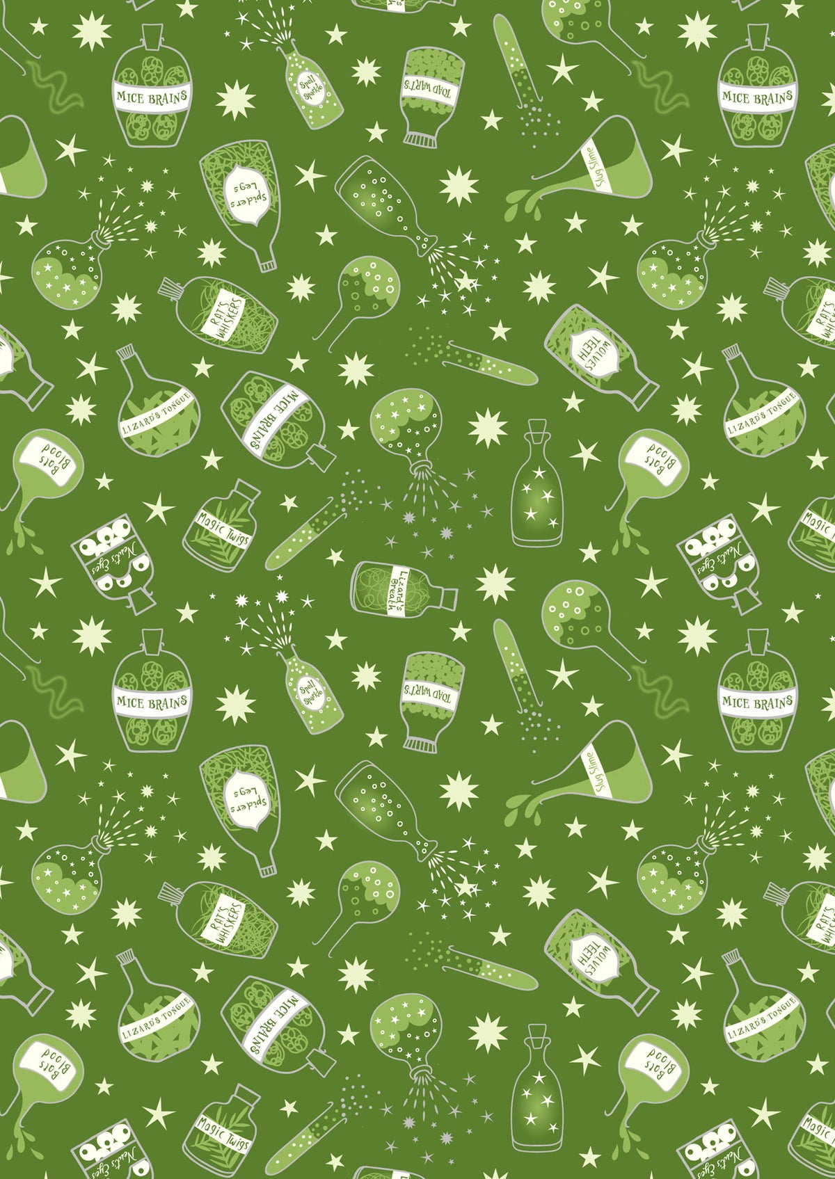 Lewis & Irene | Cast A Spell | Halloween Bottles - Green £8pm