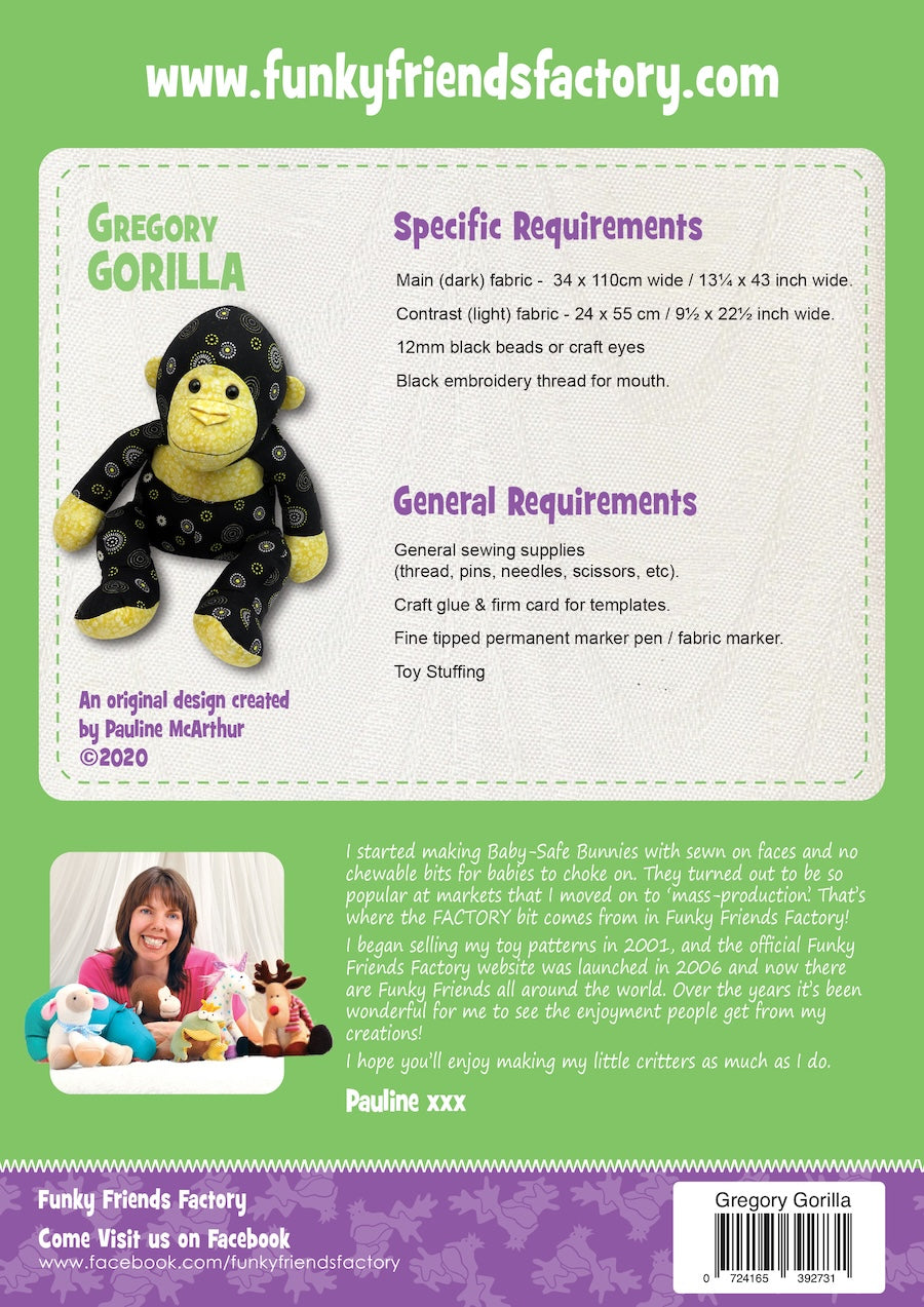 Funky Friends Factory | Gregory Gorilla