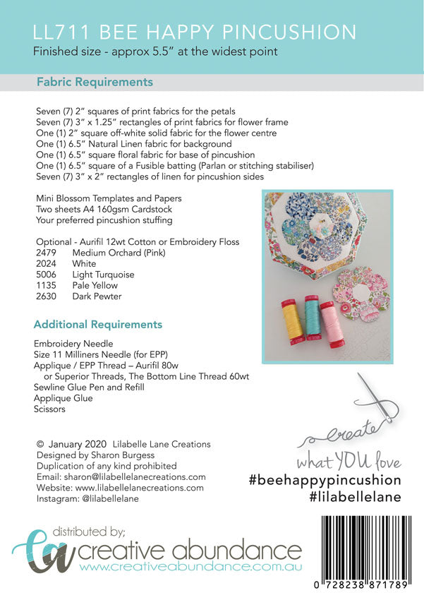 Liabelle Lane Creations | Bee Happy Pin Cushion