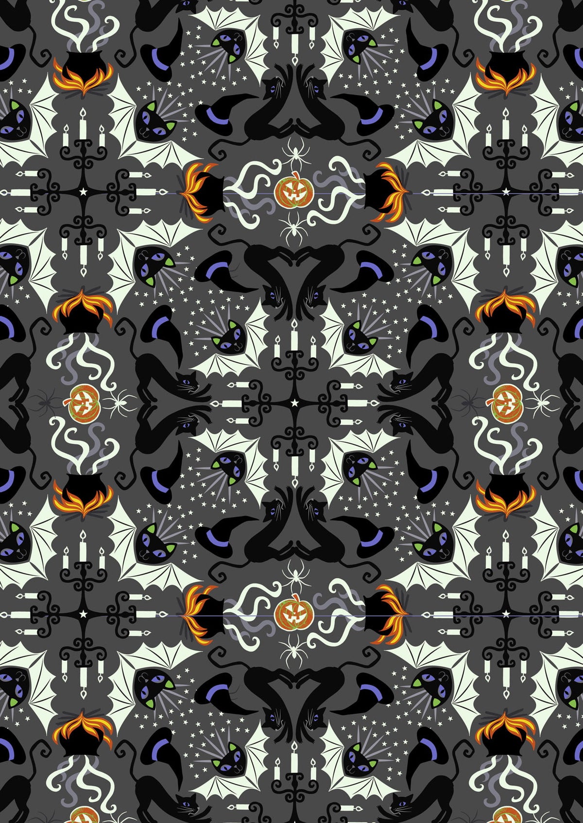 Lewis & Irene | Haunted House | Glow in the Dark | Hats, Cats & Bats - grey £8pm