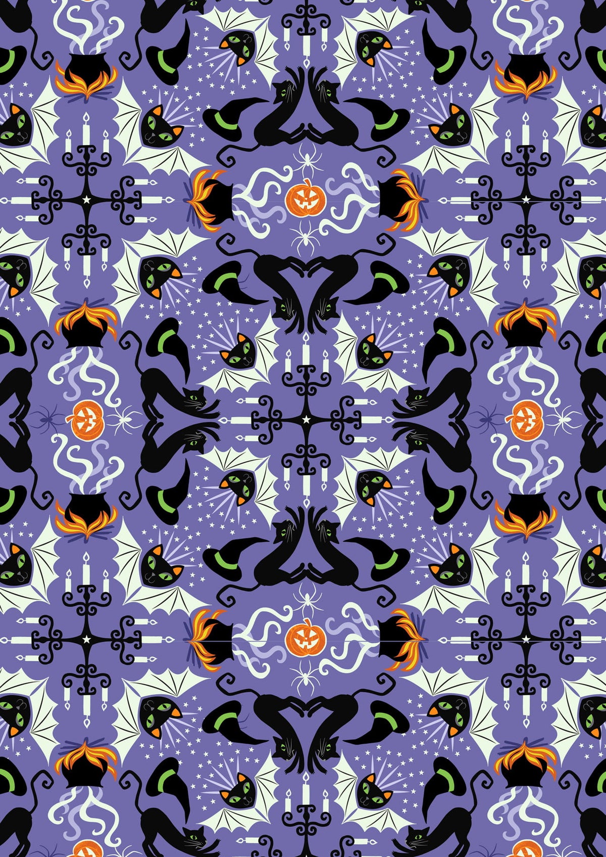 Lewis & Irene | Haunted House | Glow in the Dark | Hats, Cats & Bats - purple £8pm