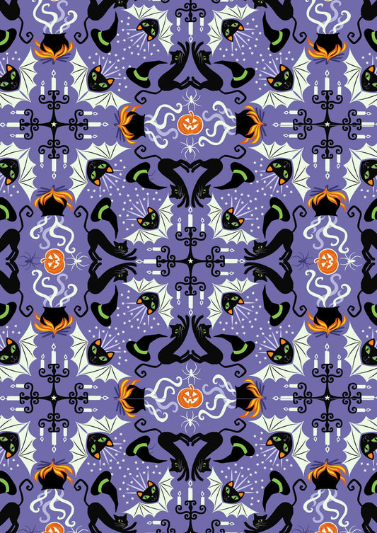 Lewis & Irene | Haunted House | Glow in the Dark | Hats, Cats & Bats - purple £8pm