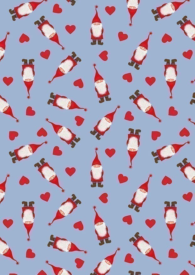 Lewis & Irene | Tomtens Village| Tomten & Hearts on blue £7pm