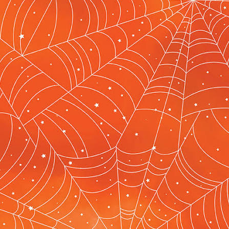 Benartex | Halloween Spirit | In a Web - orange £12pm