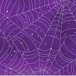 Benartex | Halloween Spirit | In a Web - purple £12pm