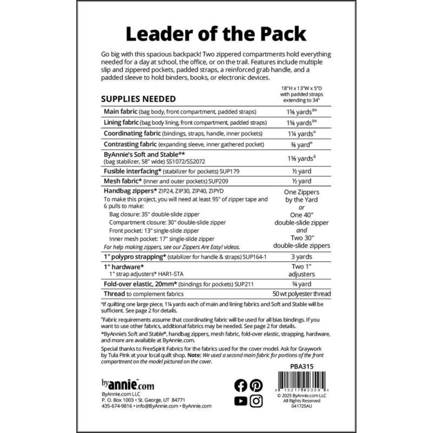 ByAnnie | Leader Of the Pack | Backpack