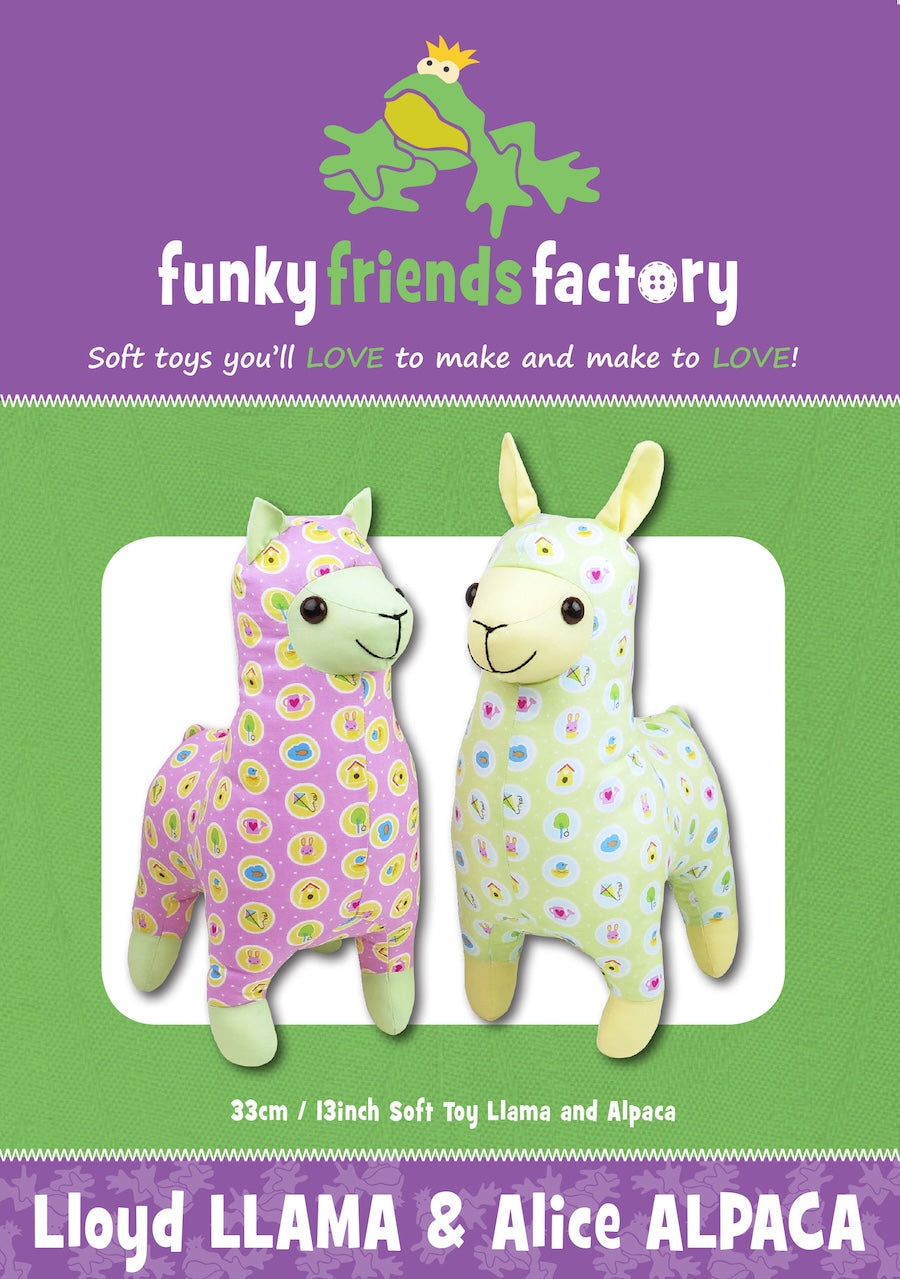Funky Friends Factory |  Lloyd Llama & Alice Alpaca Pattern