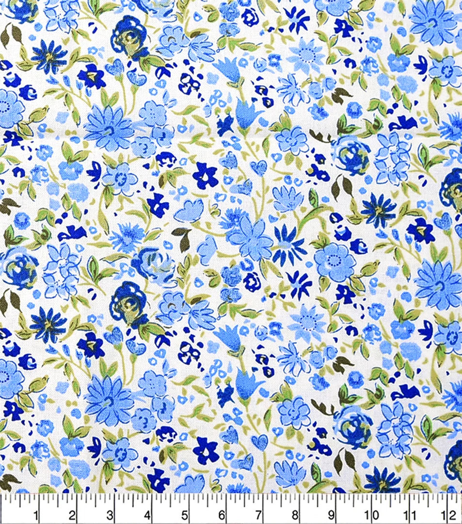 Cotton Craft | Blue Mini Floral £4.50pm