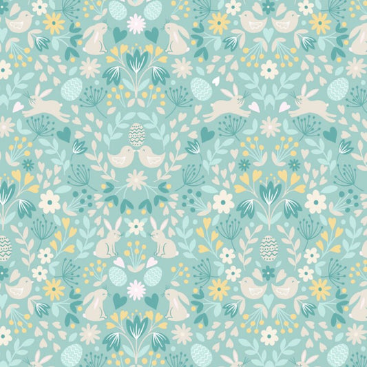 Lewis & Irene | Spring Treats | Mirrored Bunny & Chicks - Duck egg £7pm