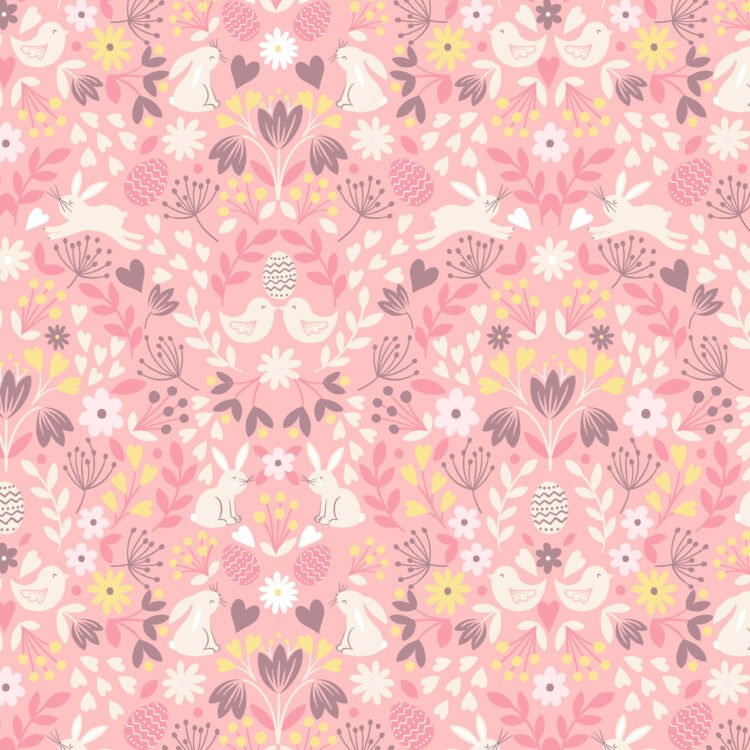 Lewis & Irene | Spring Treats | Mirrored Bunny & Chicks - Rose Pink £7pm