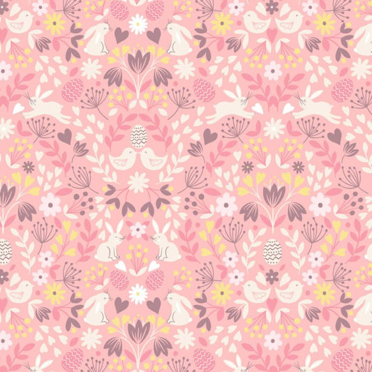 Lewis & Irene | Spring Treats | Mirrored Bunny & Chicks - Rose Pink £7pm