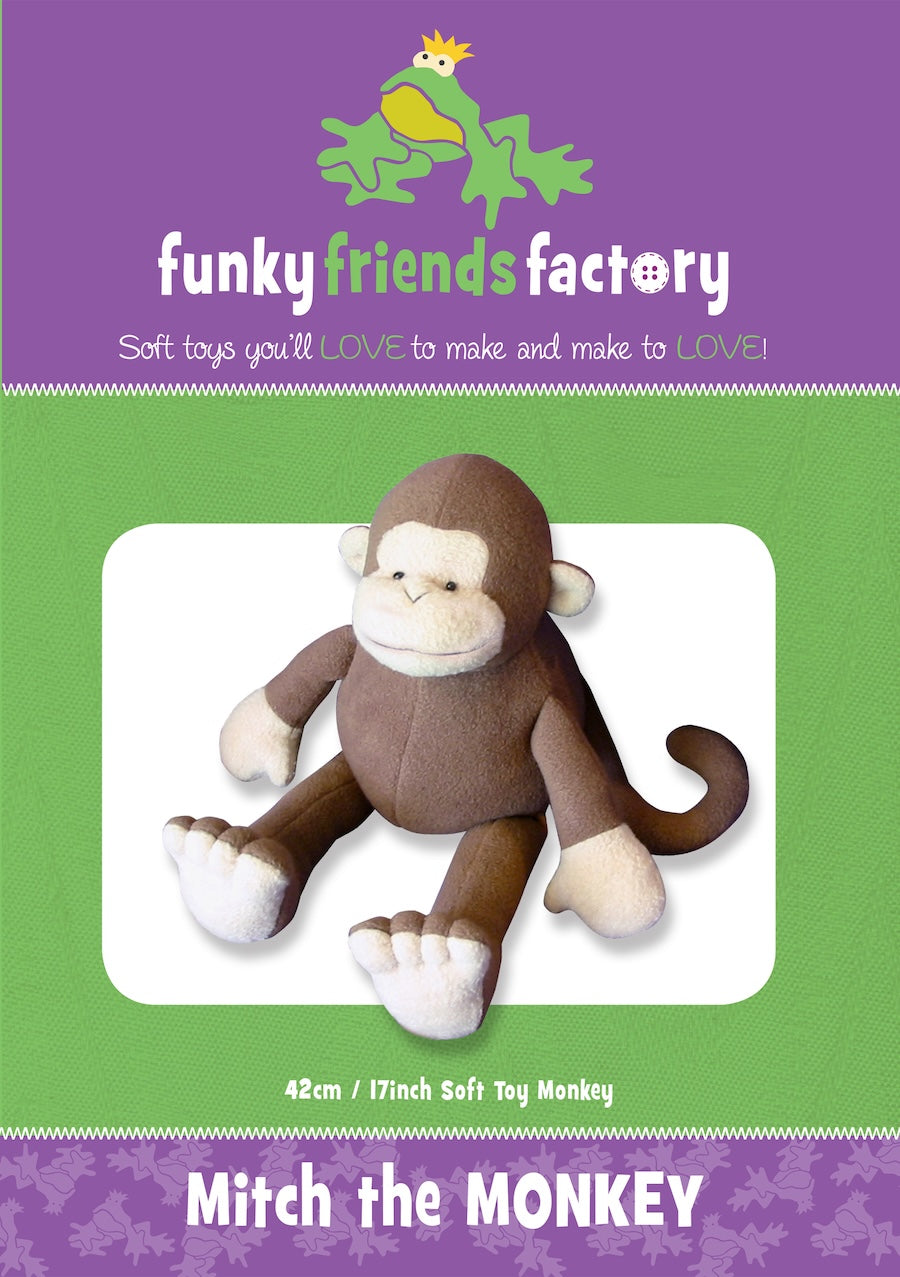 Funky Friends Factory |  Mitch The Monkey Pattern