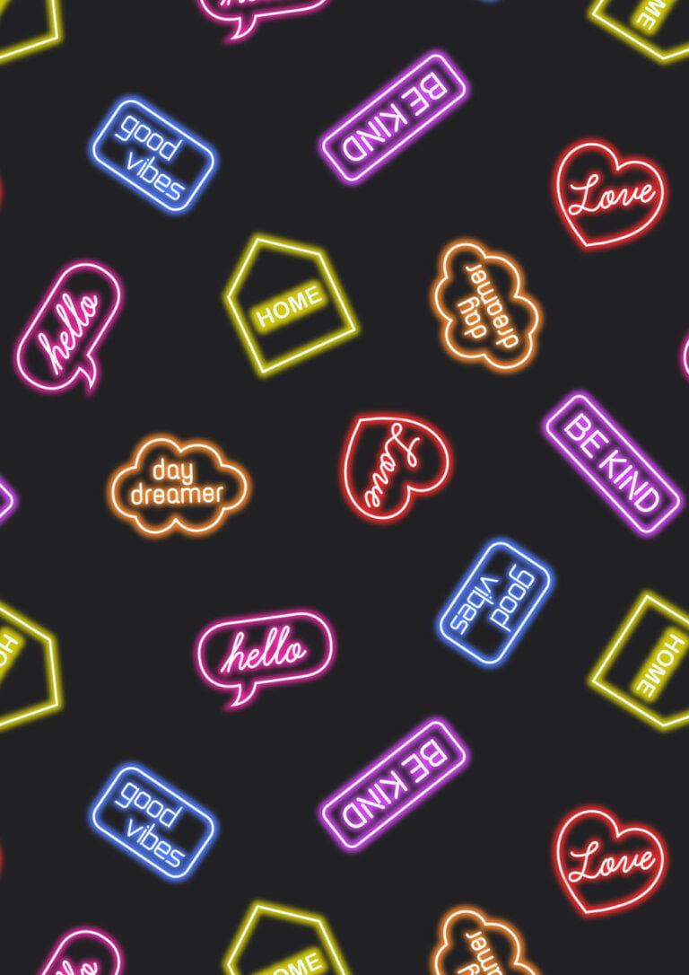Lewis & Irene | Small Things Glow | Neon Signs - Black £7pm