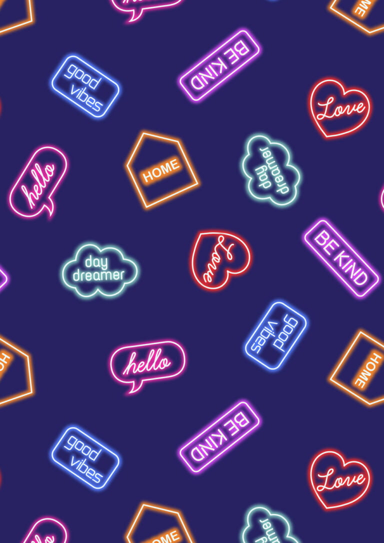 Lewis & Irene | Small Things Glow | Neon Signs - Blue £7pm