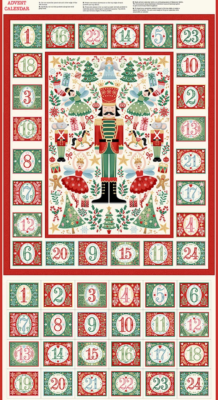 Makower | Advent Panel | The Nutcracker - Cream