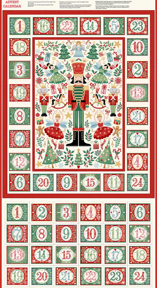 Makower | Advent Panel | The Nutcracker - Cream