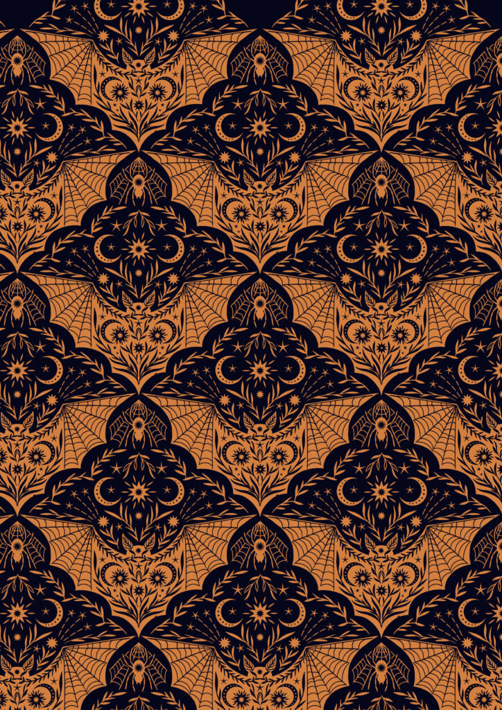 Lewis & Irene | Cast A Spell | Orange Floral Bat £8pm