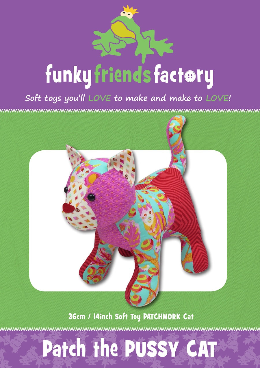Funky Friends Factory | Patch The Pussycat Pattern
