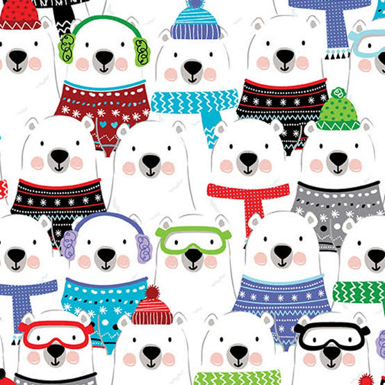 Benartex | Snow Place Like Home | Polar Bear Buddies £6pm