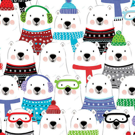 Benartex | Snow Place Like Home | Polar Bear Buddies £6pm
