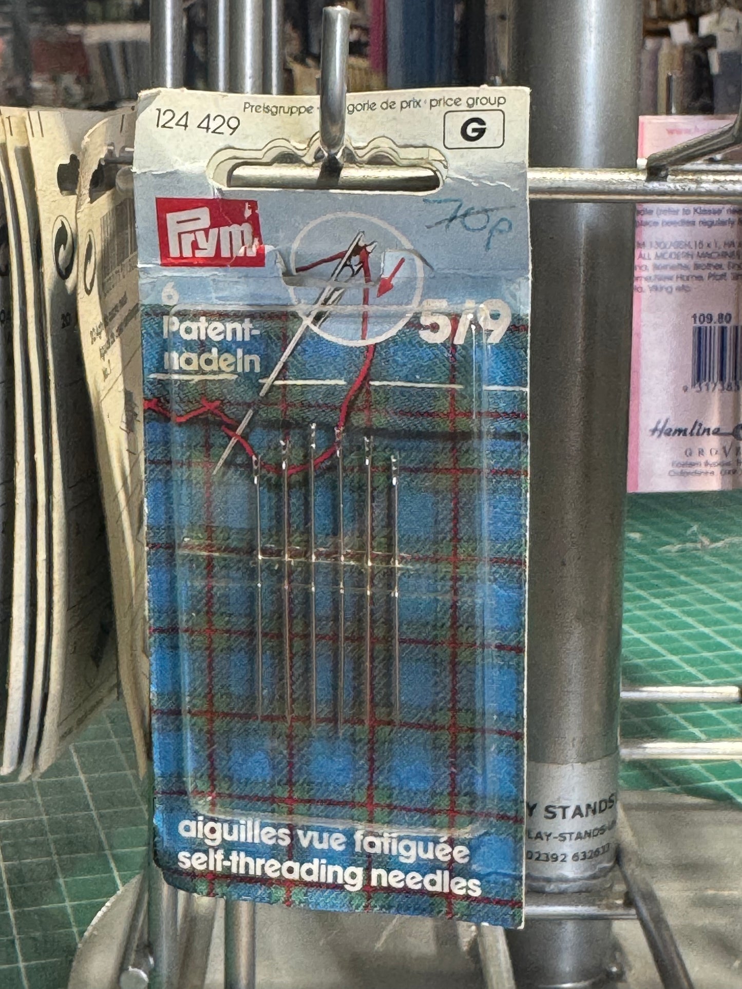 Hand Sewing Needles: Prym 5/9 Self Threading