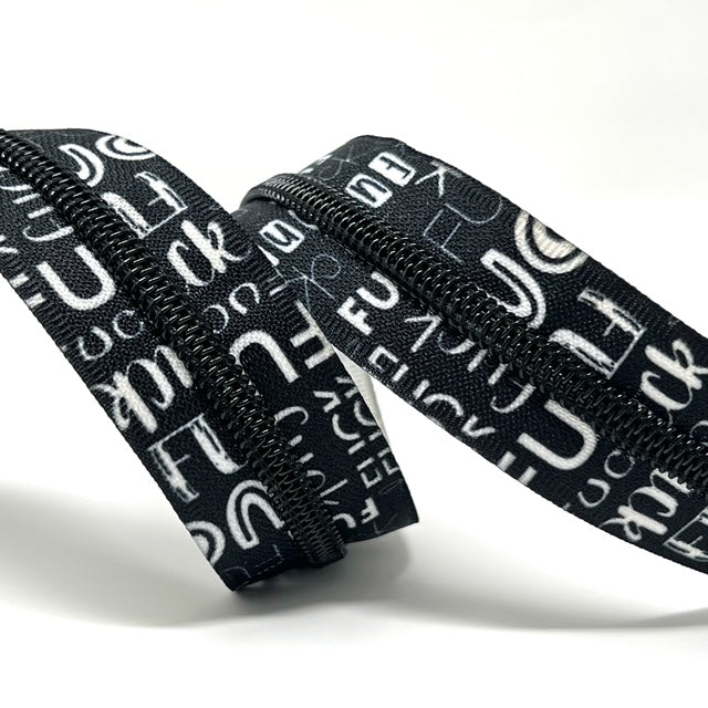 FUCK Graffiti Deluxe No.5 Continuous Zip. Matching Webbing Available