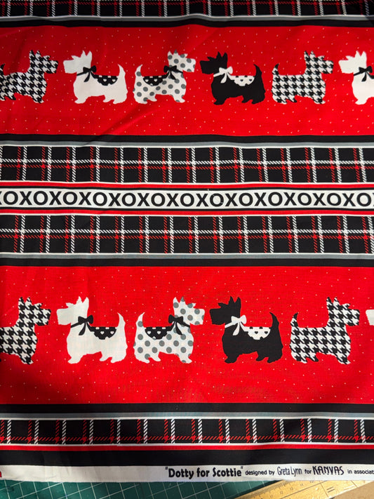 Benartex | Dotty For Scottie - Stripes £5pm
